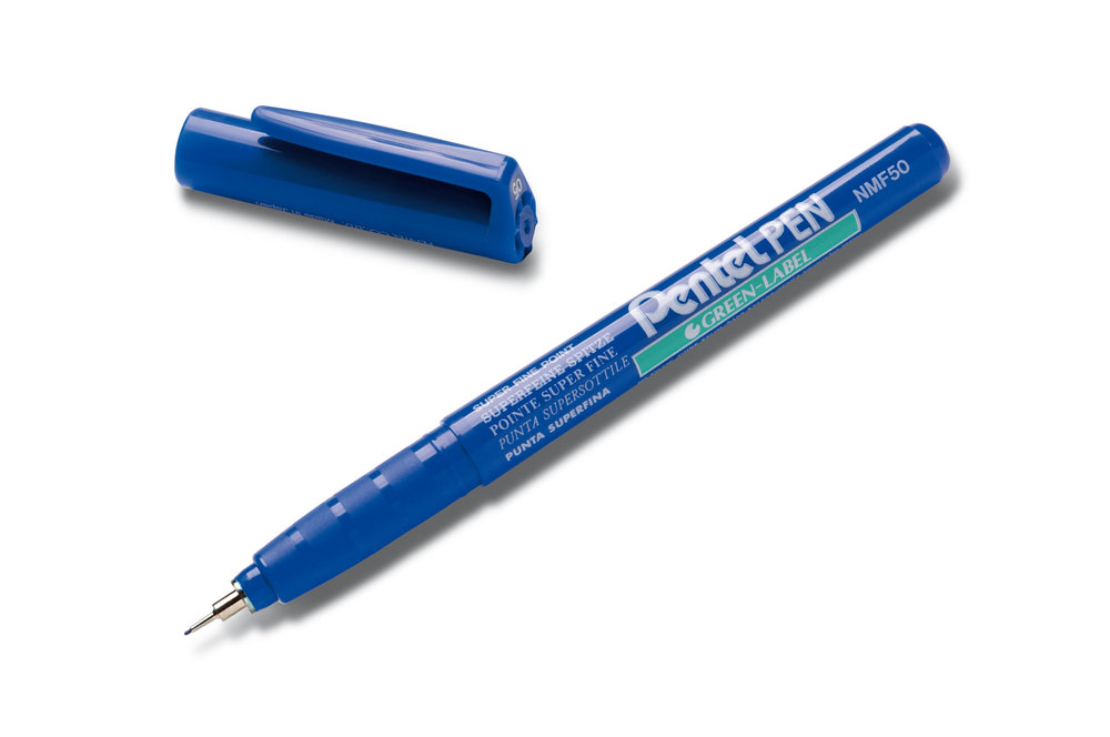 Marker permanentny Pentel NMF50 niebieski