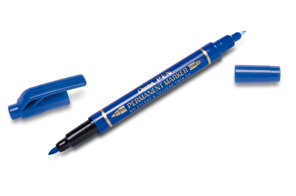 Foliopis dwustronny Pentel N75W-CE niebieski