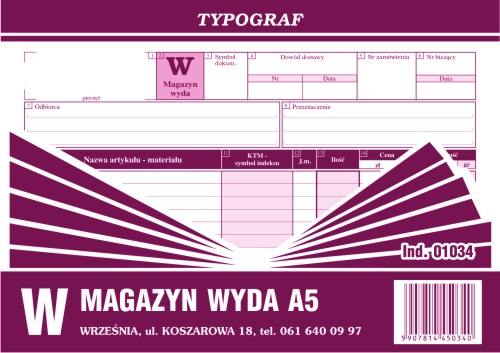 Magazyn wyda Typograf A5