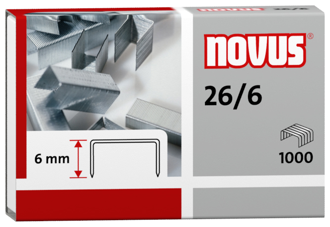 Zszywki 26/6 (1000szt.) Novus