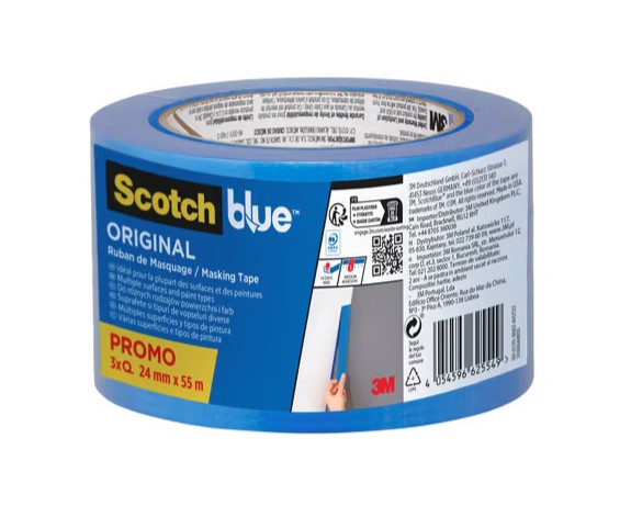 Taśma malarska ScotchBlue uniwersalna 24mm x 55 m (3szt ) 7100295696