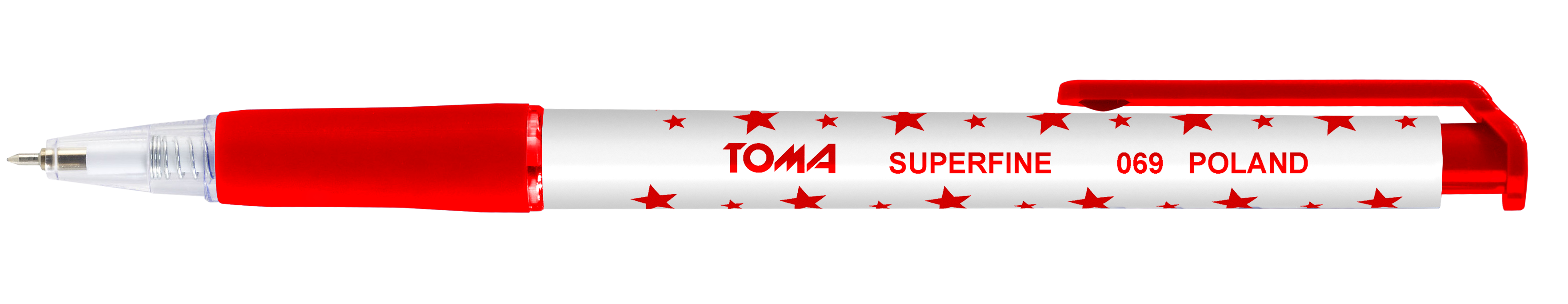 Długopis Toma Superfine Automat TO-069 czerwony
