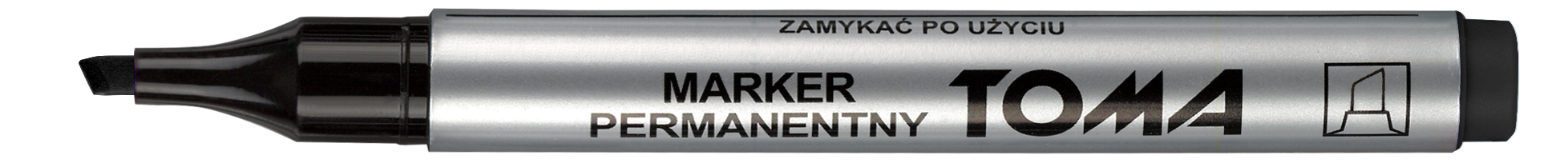 Marker permanentny Toma TO-091 ścięty czarny