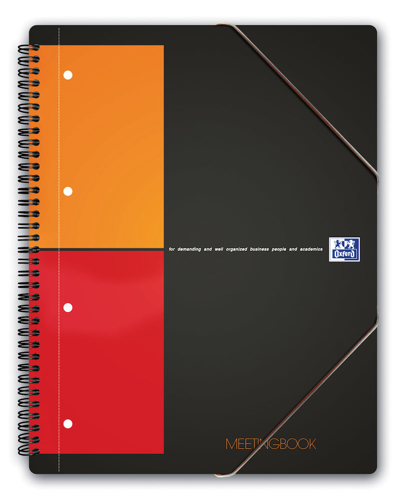 Kołonotatnik A4+/80 kratka Oxford  Meetingbook okładka PP
