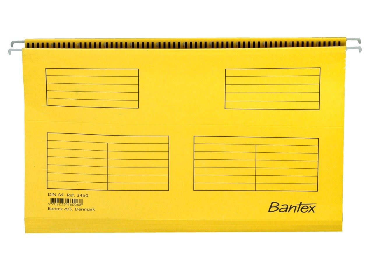 Teczka zawieszkowa A4 Bantex żółta