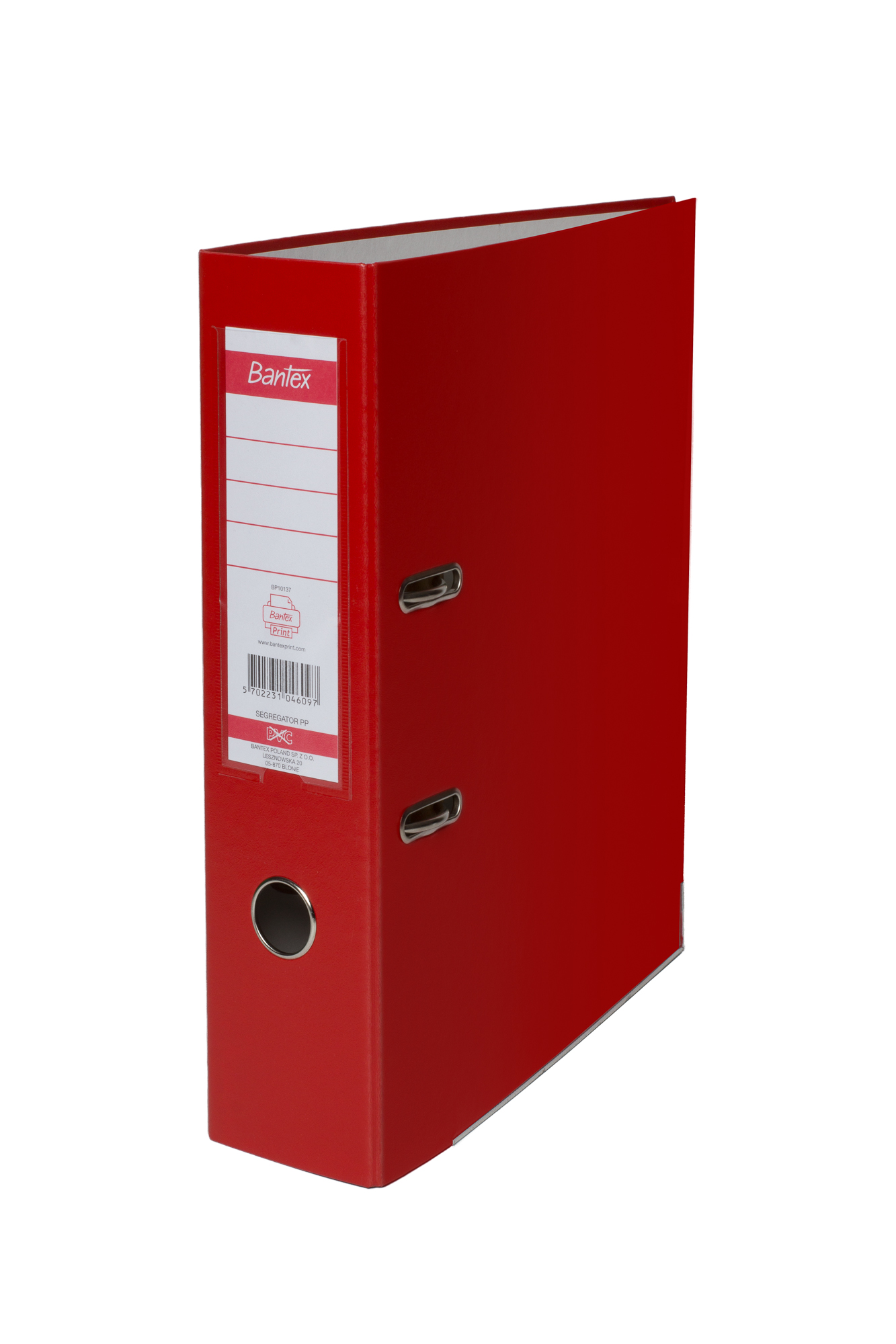 Segregator Bantex XXL A4/80 czerwony