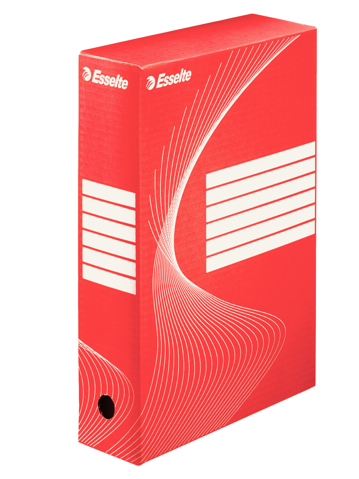 Pudło archiwizacyjne Esselte Standard czerwone 80mm