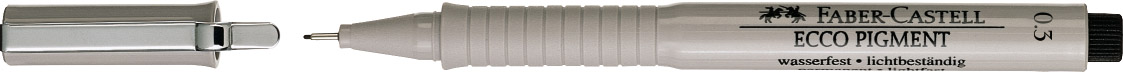 Cienkopis kreślarski Faber-Castell ECCO pigment 0,3mm czarny