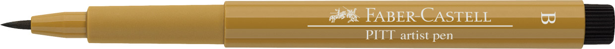 Pisak Pitt Artist Pen Brush Green Gold