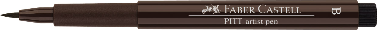 Pisak Pitt Artist Pen Brush Dark Sepia