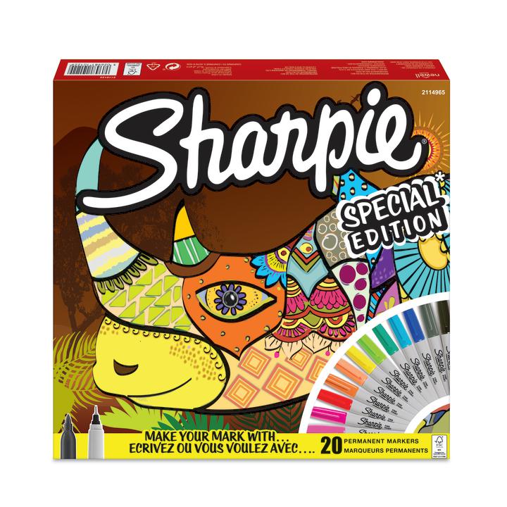 Marker permanentny Sharpie (F+UF)  zestaw 20szt  2114965