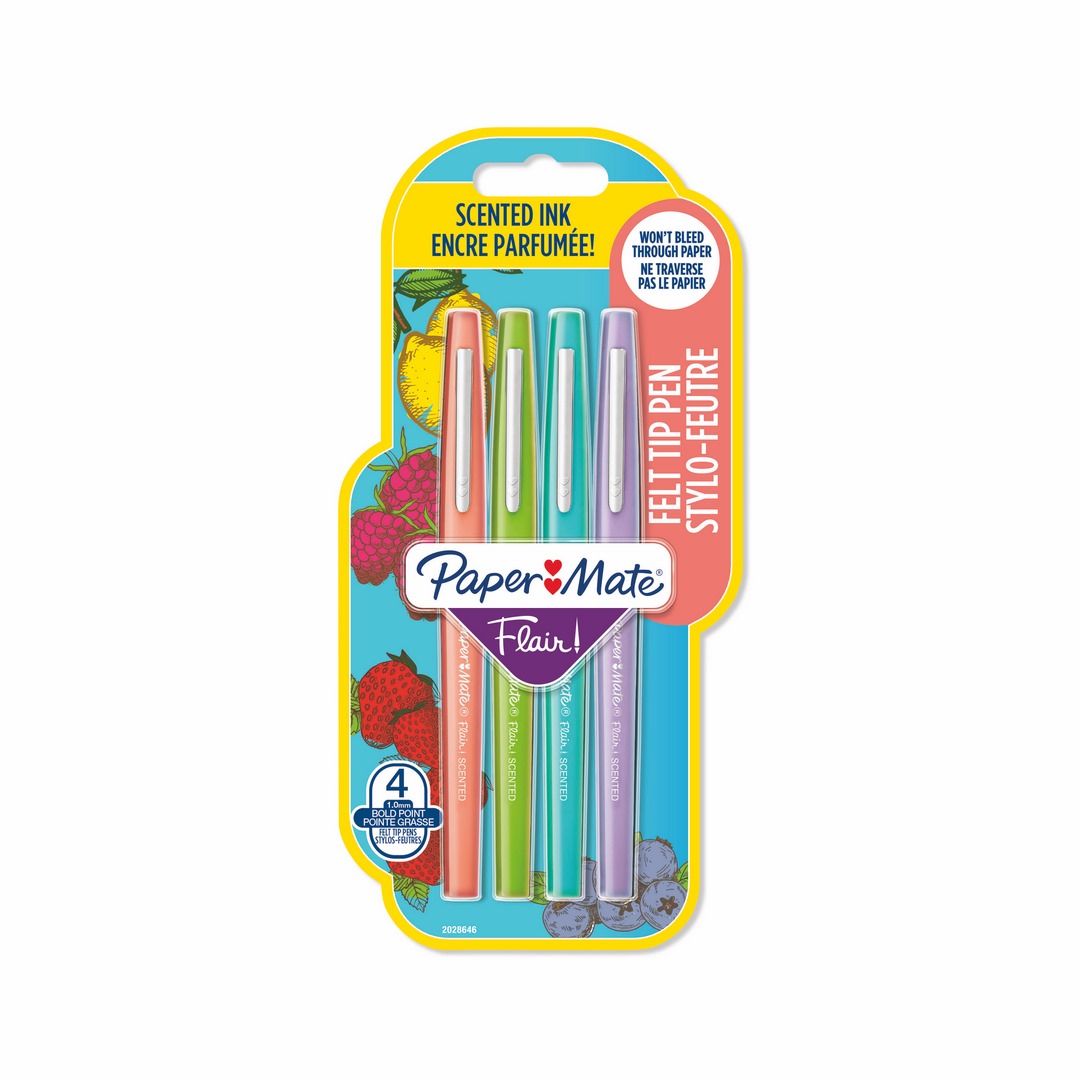 Flamastry zapachowe Flair Scent  4 kolory 0,7mm M Paper Mate