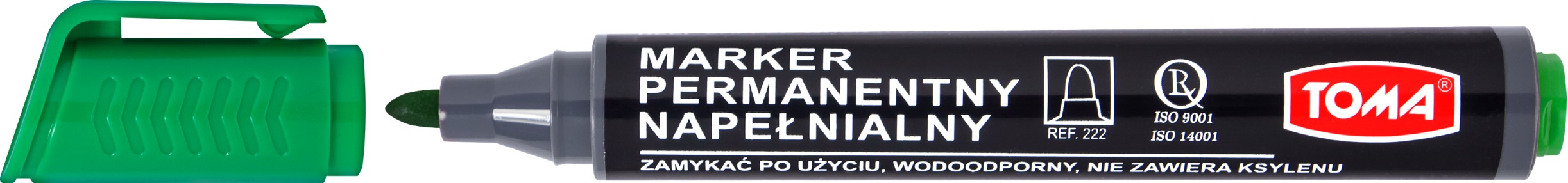 Marker permanentny Toma TO-222 okrągły zielony