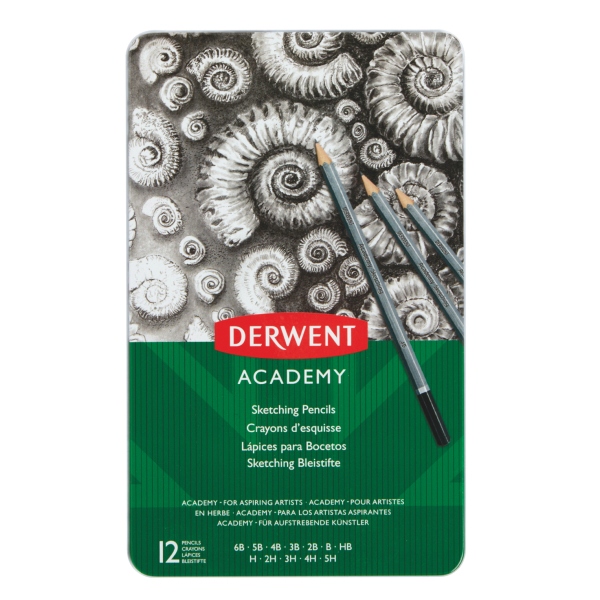 Komplet ołówków do szkicowania 6B-5H Derwent Academy