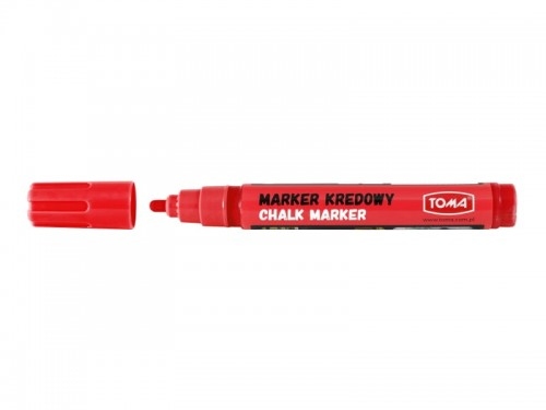 Marker kredowy 4,5mm Toma czerwony