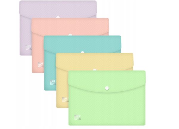 Teczka kopertowa A5 PP pastel mix Oxford Urban 400187615