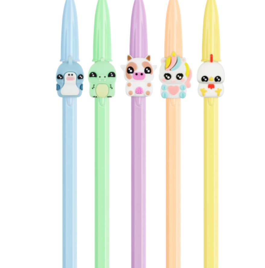 Długopis BIC Cristal Pastel Figurine (1szt) niebieski wkład