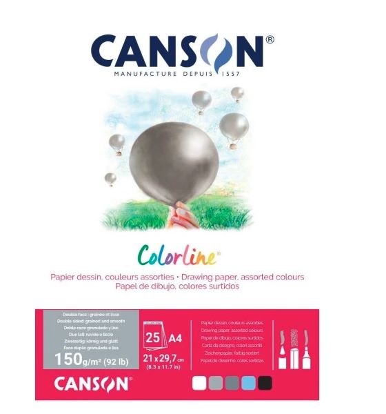 Blok A4 Colorline 150g 25A Powietrze C31074P004 Fila