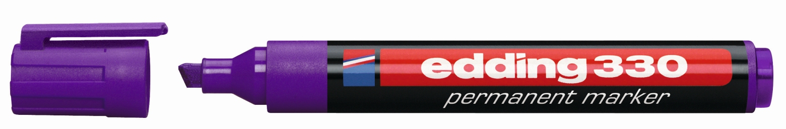Marker permanentny Edding 330 fioletowy ścęty