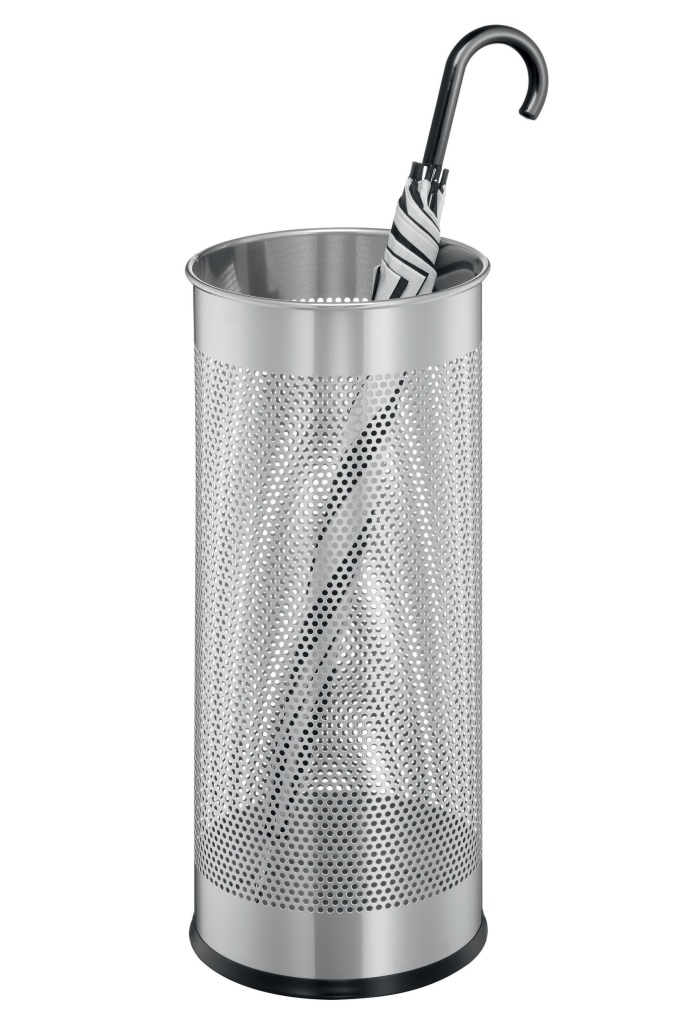 Stojak na Parasole okrągły 28,5 metalowy srebrny Durable 3350-23