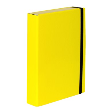 Teczka skrzydłowa z gumką Caribic Box A4 5cm VauPe żółta