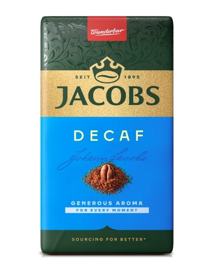 Kawa JACOBS DECAF mielona bezkofeinowa 250 g