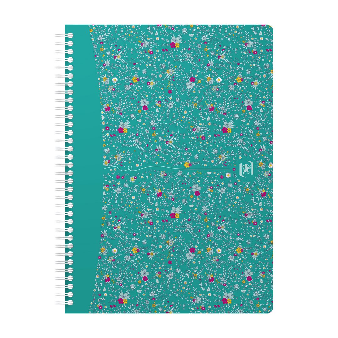 Brulion na spirali B5/60 kratka Oxford Floral mix wzorów