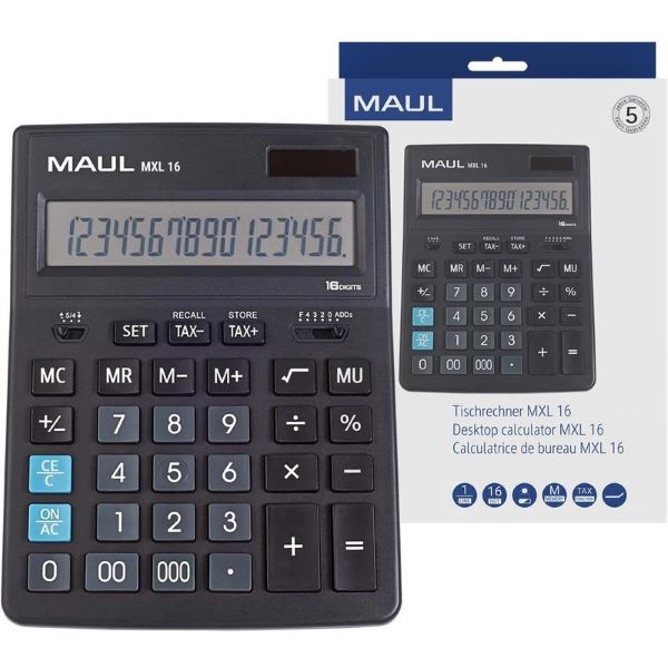 Kalkulator Maul MXL 16 czarny 72678/90 ML Amex