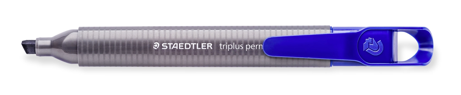 Marker permanentny Staedtler Triplus ścięty niebieski S 3550-3