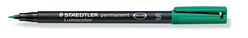 Foliopis Staedtler Lumocolor zielony S