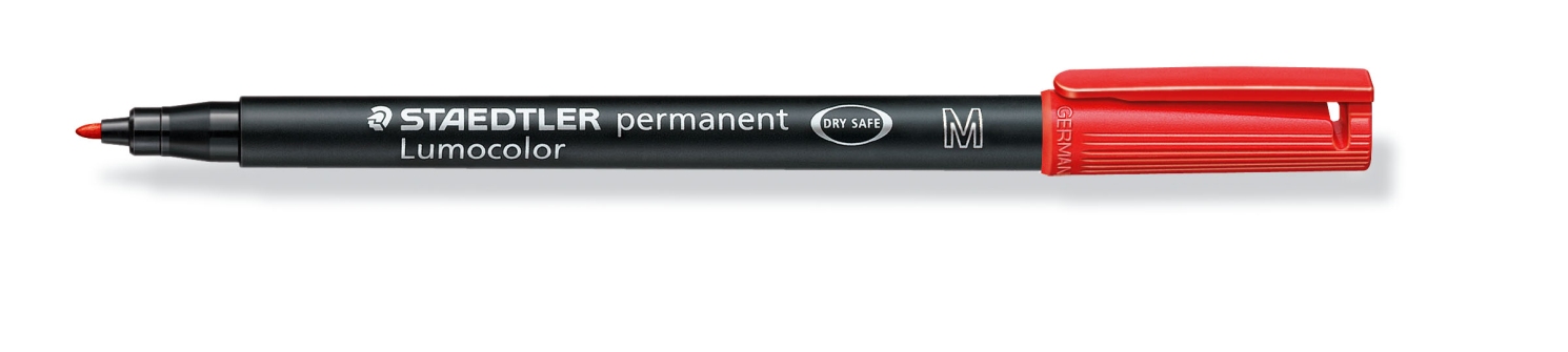 Foliopis Staedtler Lumocolor czerwony M