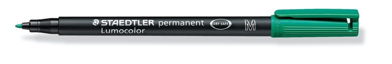 Foliopis Staedtler Lumocolor zielony M