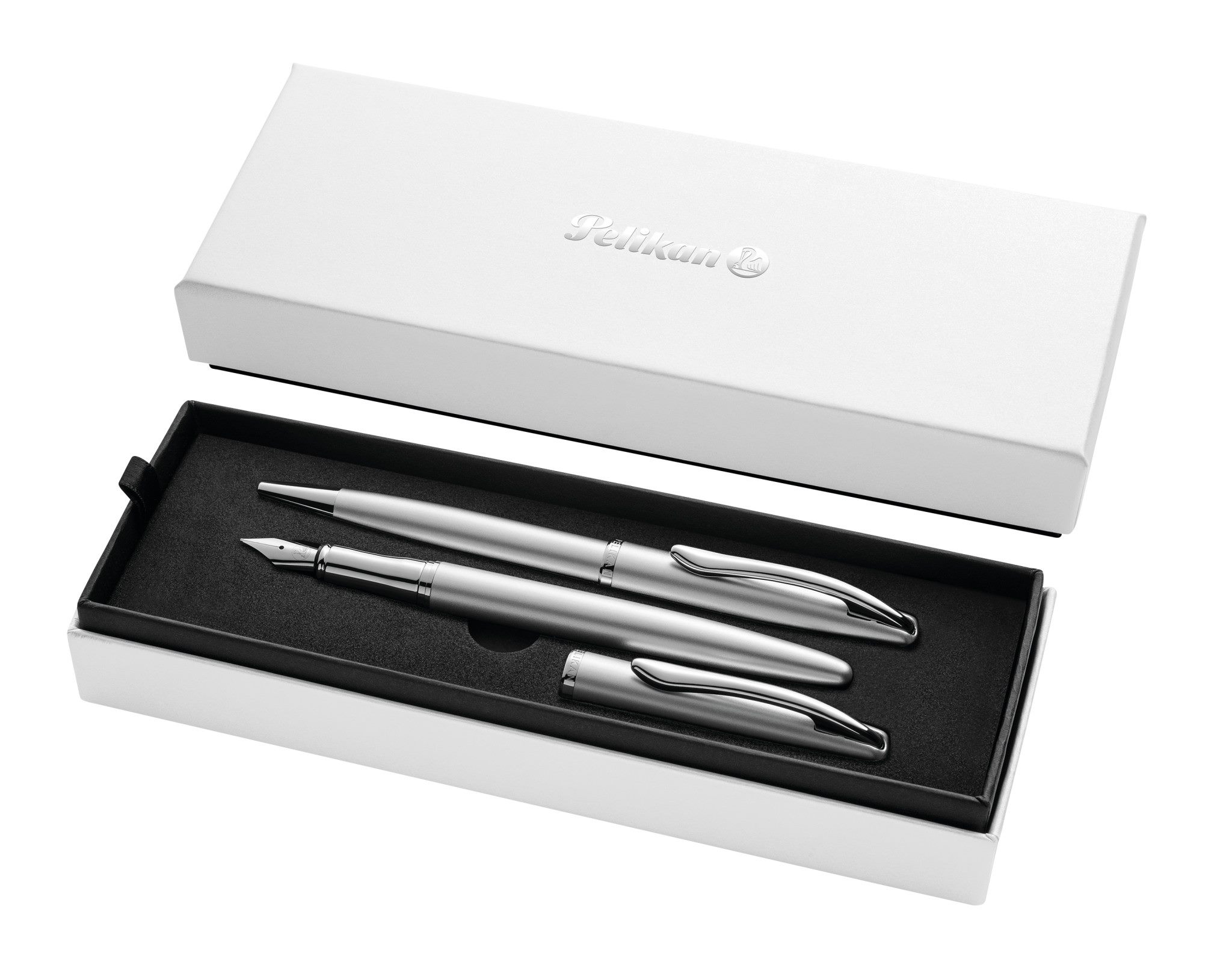 Pióro wieczne + długopis Jazz Noble Elegant Silver Pelikan
