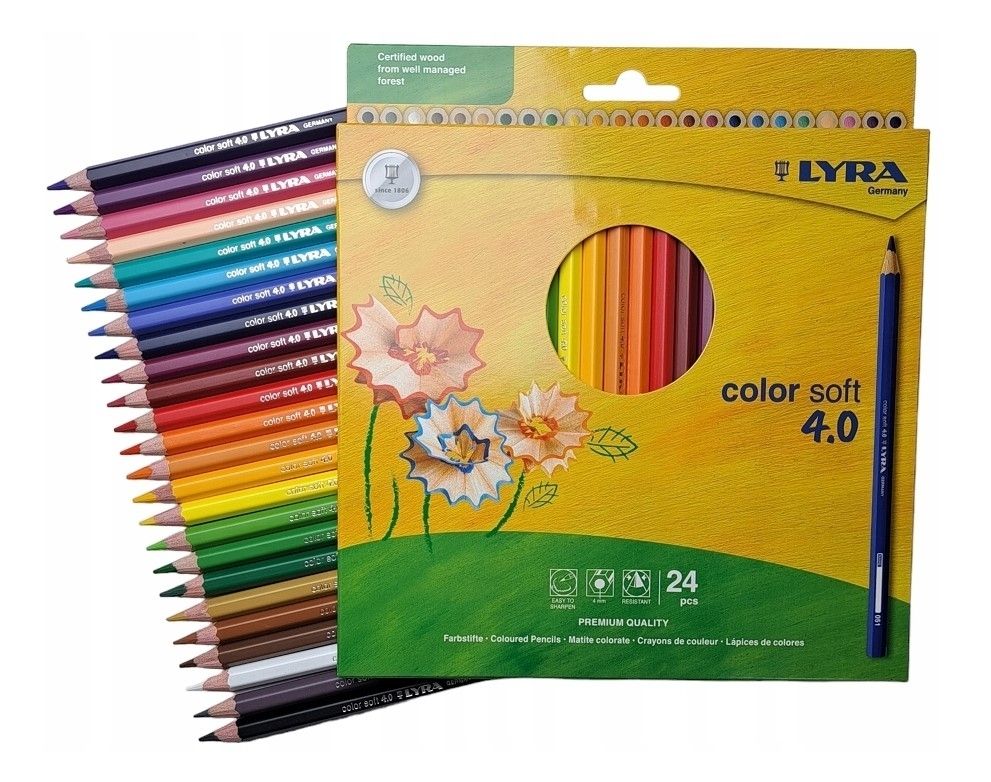 Kredki LYRA COLOR SOFT 24kol 2421240 Fila