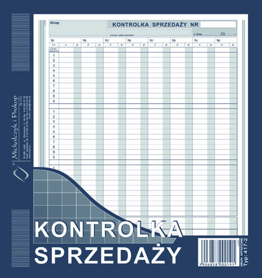 Kontrolka sprzedaży MiP 417-2 2/3 A4