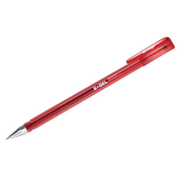 Długopis żelowy X-Gel 0,5mm czerwony 243038 Berlingo
