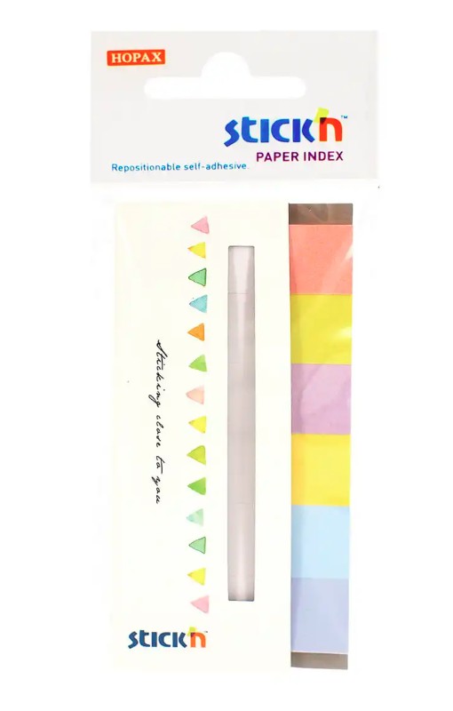 Zakładki ind. 45x15/180k. 6kol. pastel Candy [21599]