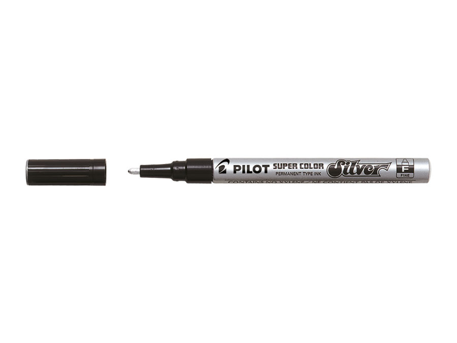 Marker olejny F srebrny Pilot