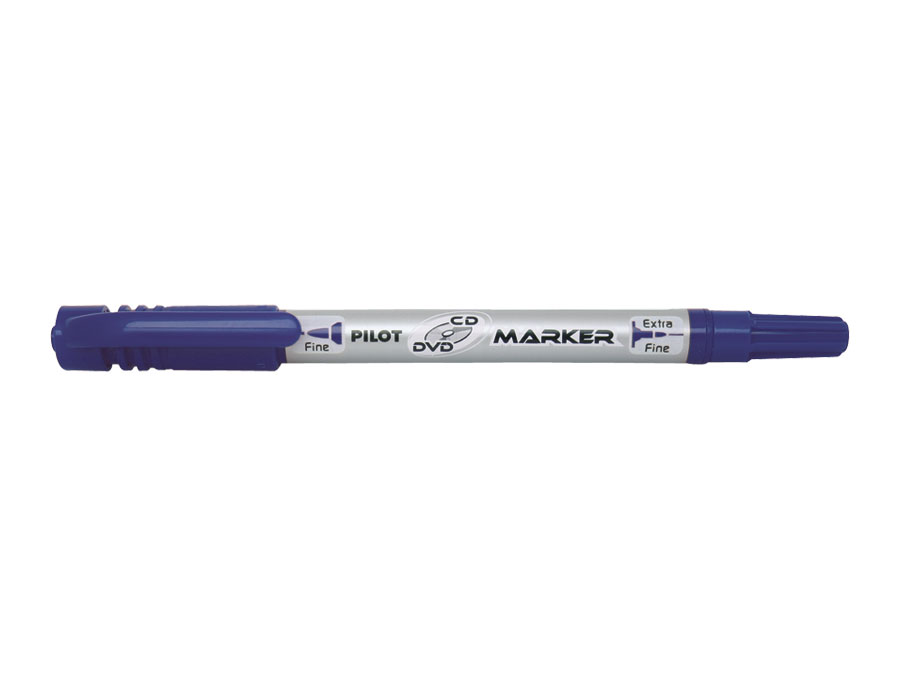 Marker do CD dwustronny Twin Marker niebieski Pilot