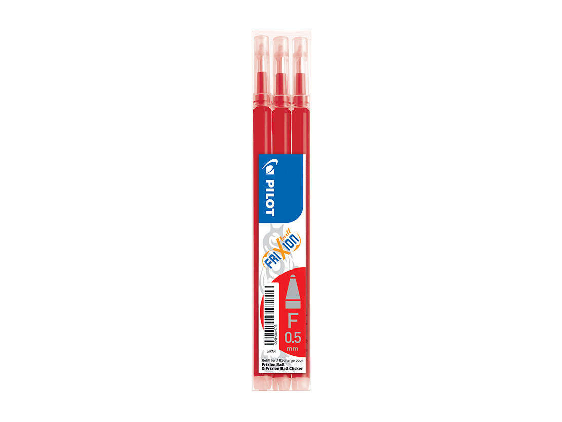 Wkład Frixion Clicker wymazywalny 0,5mm czerwony 3szt. Pilot