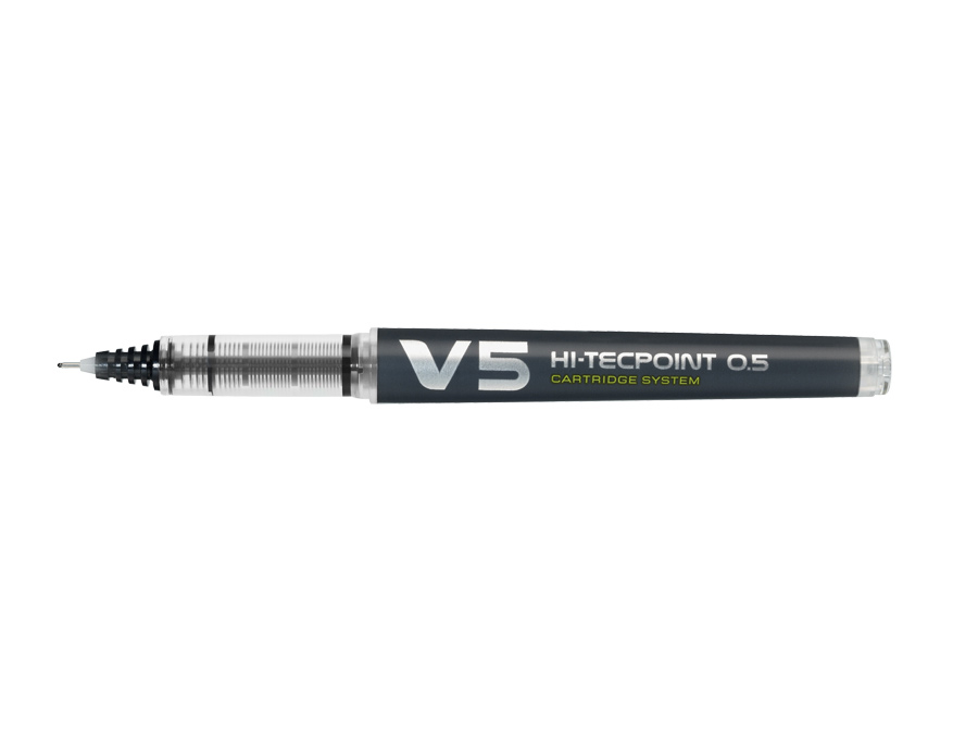 Cienkopis kulkowy HI-TECPOINT V5 czarny Pilot wymienny wkład