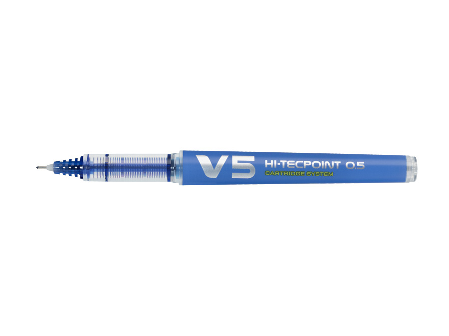 Cienkopis kulkowy HI-TECPOINT V5 niebieski Pilot wymienny wkład