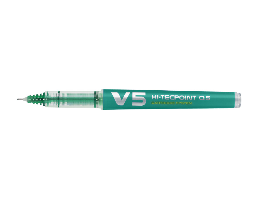 Cienkopis kulkowy HI-TECPOINT V5 Pilot zielony wymienny wkład