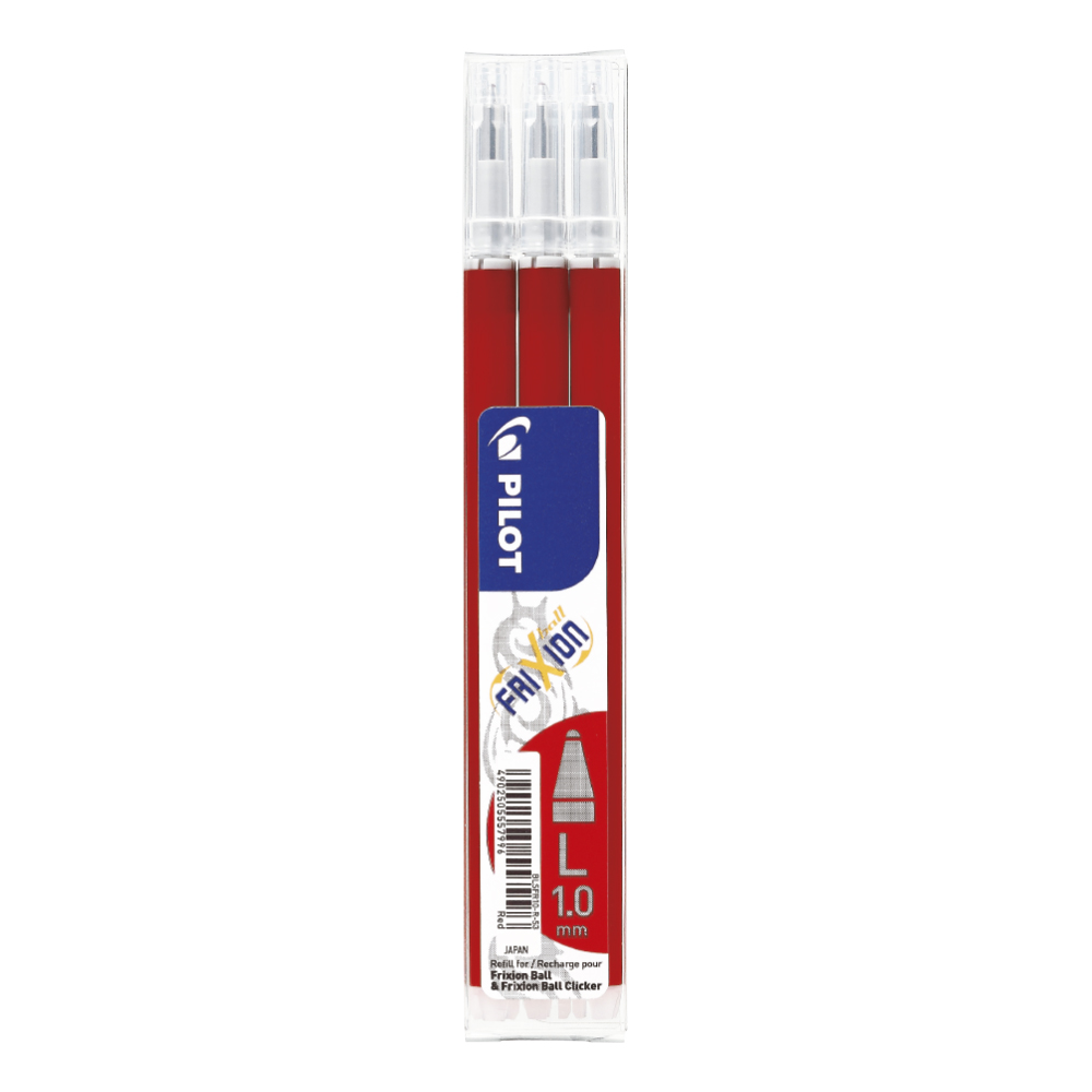 Wkład Frixion Ball 1.0 mm. czerwony (3 szt.) Pilot