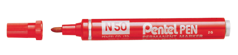 Marker permanentny Pentel N50 czerwony