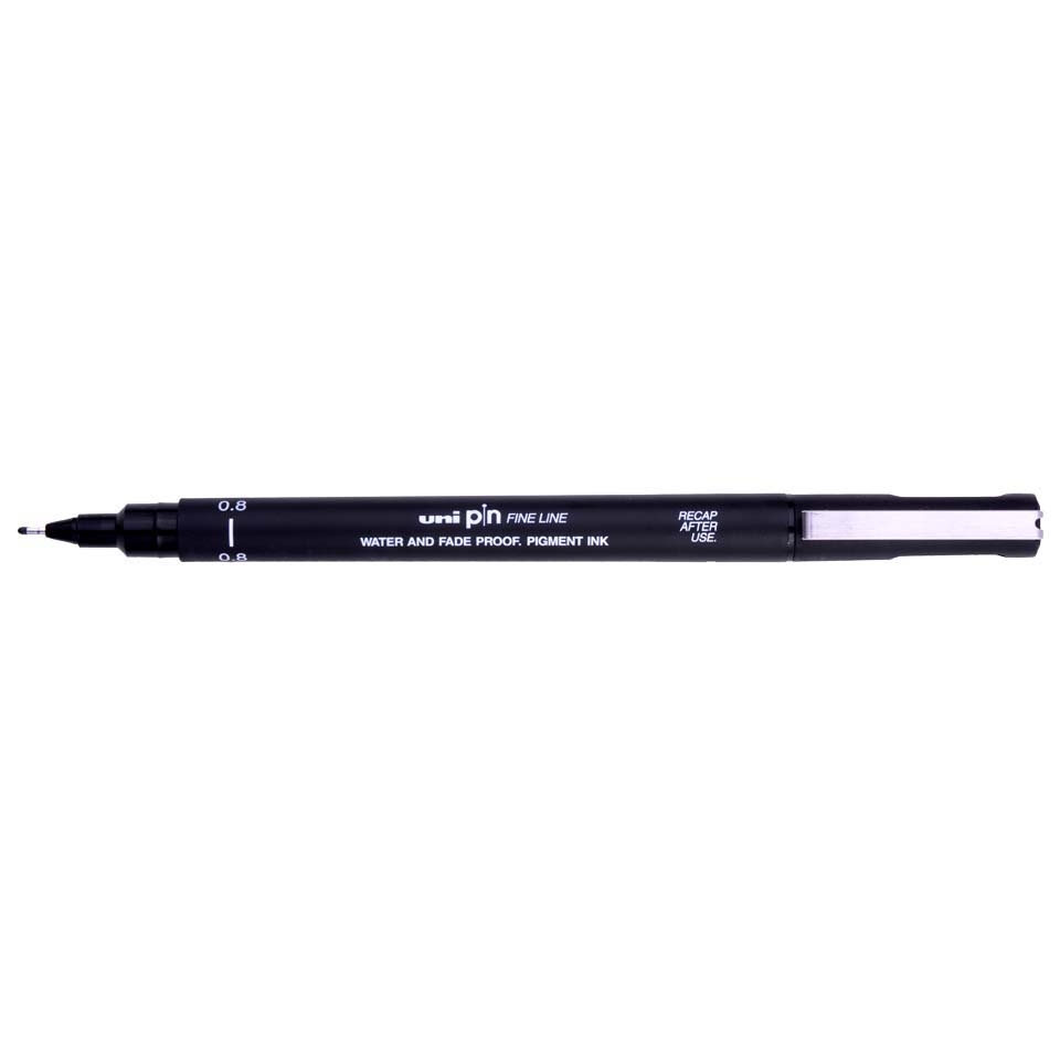 Cienkopis kreślarski Uni 0,8mm czarny