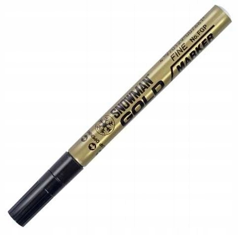 Marker olej. Snowman sr. zloty