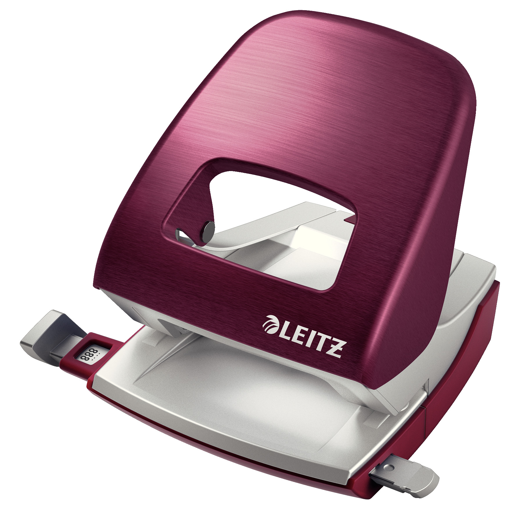 Dziurkacz Leitz New NeXXt Style 5006 metalowy rubinowy (30k.)