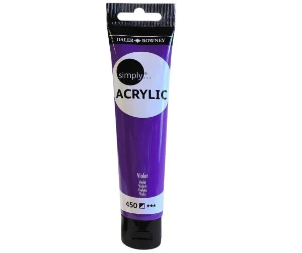Farba akryl. Simply Acrylic 75ml violet 126975450 FILA
