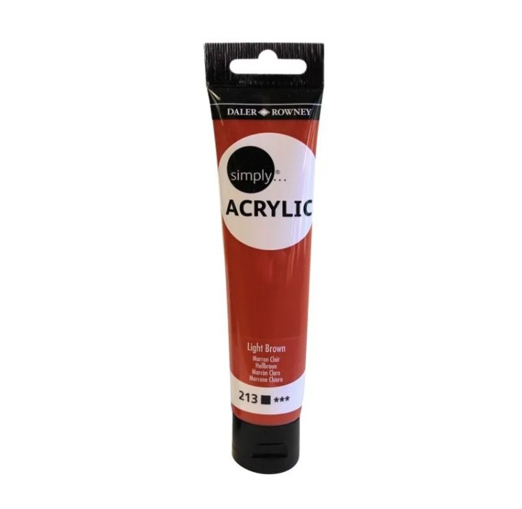 Farba akrylowa Simply Acrylic 75ml j.brązowa 126975213 FILA